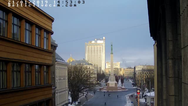 Webcam in Riga - Freedom monument