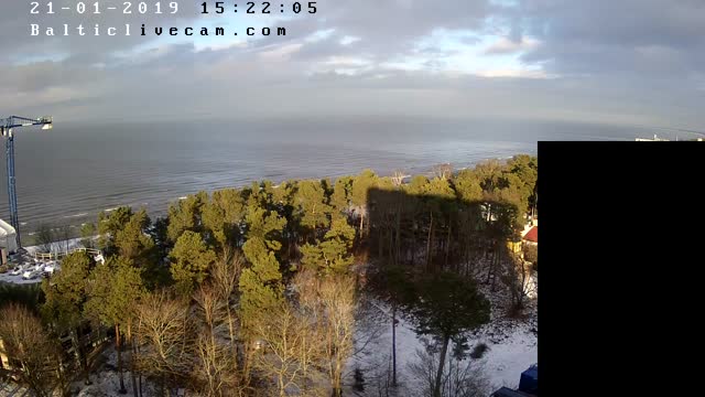 Webcam in Jurmala - Panorama of the sea and forest